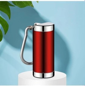 Resim Dashanshop Kırmızı Kişisel Gravürlü Taşınabilir Pirinç Kültablası Anahtarlık - Dayanıklı 