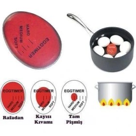 Resim Qniay Yumurta Zamanlayıcı Dublör Yumurta Egg Timer Rafadan Sıvı Kayısı 