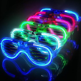 Resim Nessiworld Glow Model 3 Farklı Fonksiyonlu Işıklı Panjur Parti Gözlüğü Karışık Renk 12 Adet 