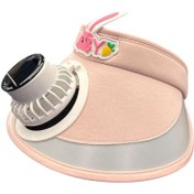 Resim GOOG DESIGN Güneş Enerjili Fanlı Çocuk Şapkası – Yazlık Serinletici ve Koruyucu Şapka Pembe 