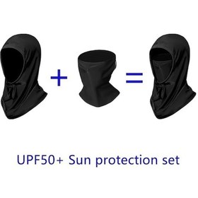 Resim Çıkarılabilir Yaz Balaclava Hood Bisiklet, Motosiklet, Balıkçılık İçin Nefes Alabilir Tam Baş Maskesi Yeşil Ordu Yeşil Ordu 