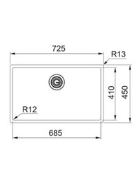 Resim Franke Bxm 210/110-68 Copper Eviye Bakır 