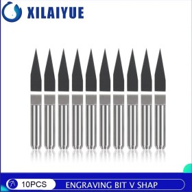 Resim 2Liyao 10 Adet DEGREE30X0.3MM 10 Adet 10/15/20/25 Derece Pcb Gravür Bit V Shap Ucu Uç Değirmen Tungsten Karbür Pcb Cnc Freze Kesicisi (Yurt Dışından) 