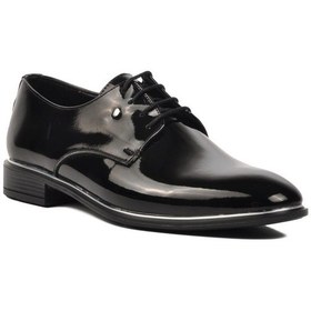 Resim Ayakmod P500 Siyah Rugan Erkek Klasik Ayakkabı 001 