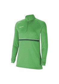 Resim Nike Academy Dri Fit Half Zip Kadın Yeşil Dik Yaka Sweatshirt Yeşil 