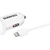 Resim Duracell 12V Usb Araç Şarj Adaptörü 1Mt. Lighting Kablo Dr5021W 