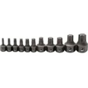 Resim 81560 11 Pc. Metrik Anahtar Torx Bit-Set, Siyah 