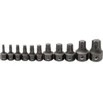 Resim 81560 11 Pc. Metrik Anahtar Torx Bit-Set, Siyah 