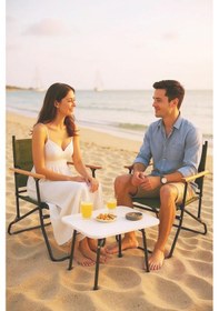 Resim 2 Adet 120 Kg Kapasiteli Katlanır Kamp Sandalyesi Ve 45 X 60 Kamp Sehpası-2-as-bey Çok Renkli 