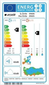 Resim Arçelik 09605 Neo Inverter A++ 9000 BTU Duvar Tipi Klima 