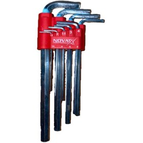 Resim Novax Hex Alyan Anahtar Uzun 9lu Set 