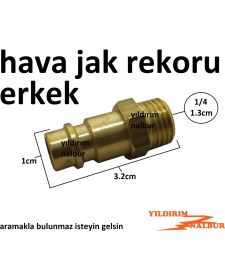 Resim 2 Adet Hava Jakı Erkek 1/4 Hava Hortumu Hava Tabancası Bağlama Aparatı Kalite 