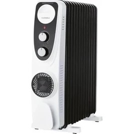 Resim YF Tekstil Ambalaj LUX13-FP-BW 13 Dilim Siyah Beyaz 2900 W Yağlı Radyatör 
