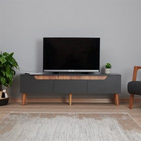 Resim Just Home Carpi TV Ünitesi - Antrasit / Atlantik Çam 