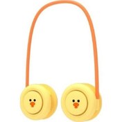 Resim Boyun Taşınabilir Usb Şarj Edilebilir Mini Hava Soğutucu Sessiz Spor Ev Açık Yaz Soğutma Için Ayarlanabilir 0566 Sarı 