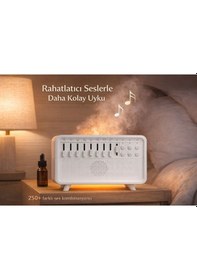 Resim Uyku Sesleri Cihazı & Nemlendirici 15 Farklı Doğal Ses, 250+ Ses Kombinasyonu, Zamanlayıcı Ayarlı 