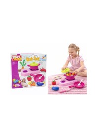 Resim Oyuncak Mutfak Seti Tencere Tava & Aksesuarlar Çocuklar İçin Eğitici Oyun Seti 