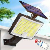Resim 1 Paket Güneş Işıkları Açık Hava, Sokak Lambası, Yüksek Parlaklık, 202 LED Güneş Hareket Sensörü Işıkları, Uzaktan Kumanda ile, 3 Aydınlatma Modları Duvar Işıkları, Su Geçirmez Güvenlik LED Sel Işığı, Bahçe, Yol için 
