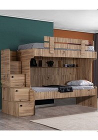 Resim Ranza, Viva 2li Ranza 3 Kapılı Dolap + 2 Comfort Yatak 90 X 190 CM 