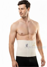 Resim Yün Korse %100 Angora Giydirmeli ince Unisex Bel Korsesi - Isı Tutucu, Lastik Geçmeli Bel Destekleyici - 4 / S 