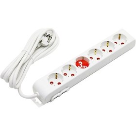 Resim 6lı - 3mt Uzatma Kablo - Topraklı Grup Priz 4832 Diğer 