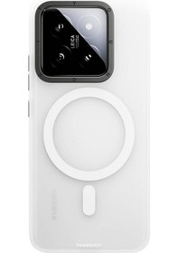 Resim Xiaomi Mi 14 Uyumlu Kılıf Magsafe Şarj Özellikli Youngkit Hidden Sand Serisi Siyah 