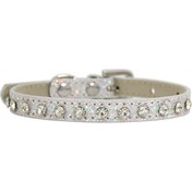 Resim Soulader Kedi Yaka Tasması Yavru Köpek Ve Küçük Irk Kediler İçin Deri Kayış Elmas Taşlı Şık Yaka Tasması Aksesuar 