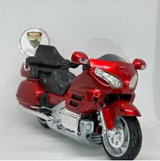 Resim New Ray Honda Gold Wing 1:12 Diecast Motosiklet Model – Lisanslı Metal Maket & Koleksiyon (Kırmızı) 