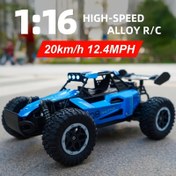 Resim 1:16 2.4G RC Araba, Yüksek Hız 20 Km/s'e Kadar, Tüm Arazi Off-Road Elektrikli Oyuncak Araba, Noel, Cadılar Bayramı, Şükran Günü Hediyesi 
