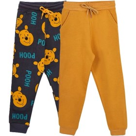 Resim Zuzunga 2'Li Basic Şardonlu 2 İplik Eşofman Set ( Winnie The Pooh - Hardal ) 