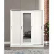 Resim Merlin Mobilya Yonca 3 Kapaklı 8 Bölmeli Aynalı Dolap 