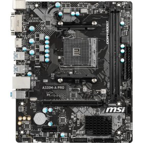 Resim MSI A320M-A PRO AM4 DDR4 3200(OC) DVI HDMI USB3.2 mATX Anakart 