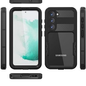 Resim Galaxy S23 Uyumlu 1-1 Su Geçirmez Uyumlu-siyah Siyah 