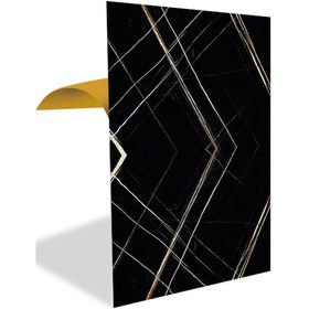 Resim Tink Kendinden Yapışkanlı Siyah Asorti Desenli Pvc Panel 41x62 Cm 