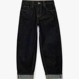 Resim Koton Katlamalı Paçalı Lacivert Erkek Çocuk Jean Pantolon 6skb40041td Lacivert 