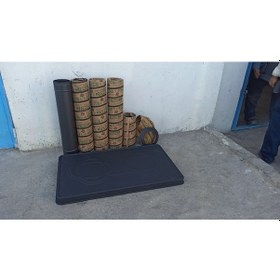 Resim Kuzine Boru Takımı Siyah Emaye Soba Borusu 
