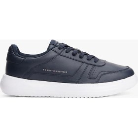 Resim Tommy Hilfiger Modern Hafif Tabanlı Deri Erkek Sneaker Fm0fm05529dw5 Mavi 