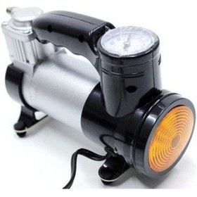 Resim Carub Çakmaklık Girişli Hava Kompresörü Metal Gövdeli 12v Siyah 