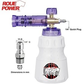 Resim Fochsia Rouepower Premium Alüminyum Köpük Tabancası 1 4 Quick Plug Uyumlu Basınçlı Yıkayıcı İçin Araç Temizleme Aracı 