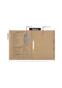 Resim Metal Askılı Personel Özlük Dosyası 4 Yapraklı 25 Li Paket 