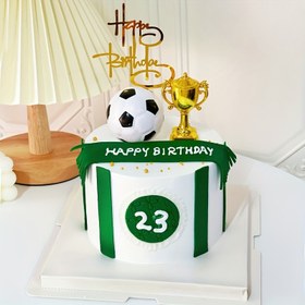Resim 1/10/20 adet Futbol Pasta Süsleme Süsleri, Herkül Altın Kupası Ödülü, Mutlu Doğum Günü Pişirme Eklentisi, Kart Takma, Mutfak Aletleri, Mutfak Aksesuarları 