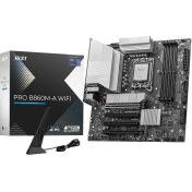 Resim Msı Mb Pro B860m-a Wıfı Soket 1851 Ddr5 8600mhz Oc 3xm.2 1x Tb4 Hdmı Dısplay 5g Lan Wıfı 7 Matx 