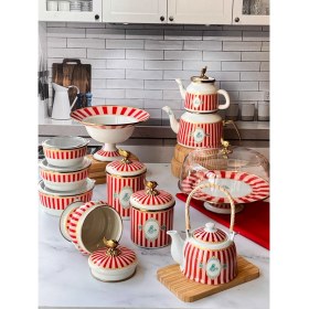 Resim Rossev Bellisima Emaye Mutfak Seti 10 Parça 