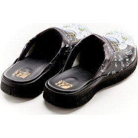 Resim Kelebek Desenli Comfortflex Taban Sabo Terlik Siyah 