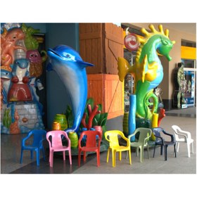 Resim Papatya Mini Plastik Koltuk Çocuk Koltuğu Sarı 