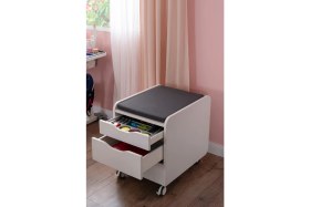 Resim Creo Mobili Kurumsal Ofis Tipi Tekerlekli Keson, Çekmeceli Keson - Taşıma kap. 100kg, Ekru/Antrasit - Sirius 