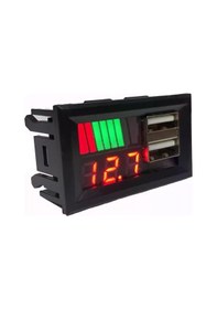Resim Xtechnx Cihan239746 Powermaster Ic278c Dijital Voltmetre Usb Çıkışlı Akü Göstergeli Dc 12volt Aküler İçin 