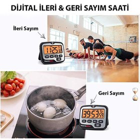 Resim Thermopro TM01 Mutfak,Spor, Ders Alarmlı Işıklı Kronometre, Geri Sayım Sayacı ve Dijital Saat - 2 