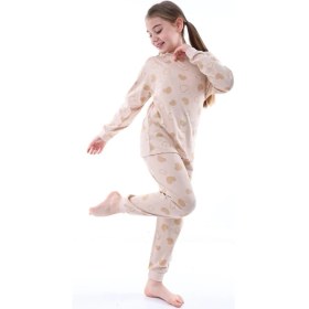 Resim Geyik Desenli Kız Çocuk Pijama Takımı 