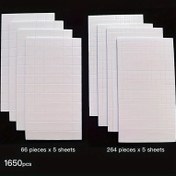 Resim 1320 adet/1650 adet Kare Köpük Noktalar Çift Taraflı Yapıştırıcı, 3D Köpük Yüksek Yapışkan Sünger Yapıştırıcı Etiketler, Halloween ve Noel Scrapbook DIY El Sanatları ve Ofis Malzemeleri için Uygun 
